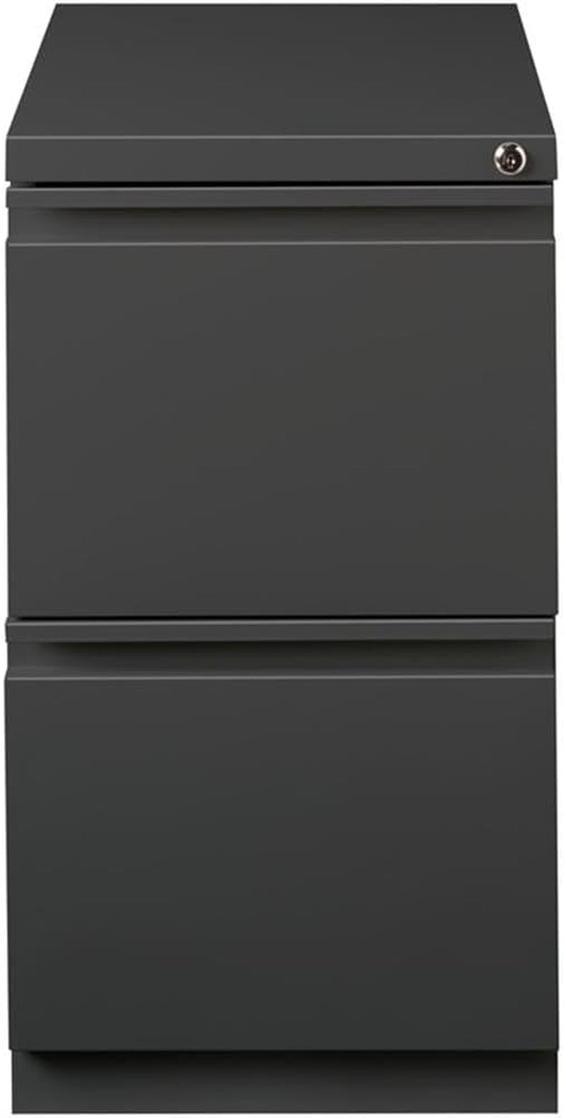 2 Drawers 27.75" Vertical Charcoal Metal Filing Cabinet Lockable Pre-Assembled Stationary Letter Size for Home, Office-3